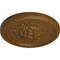 Ekena Millwork Palmetto Ceiling Medallion, Hand-Painted Smokey Topaz, 11 1/2"OD x 1"P CM11PASTF - alternate 4